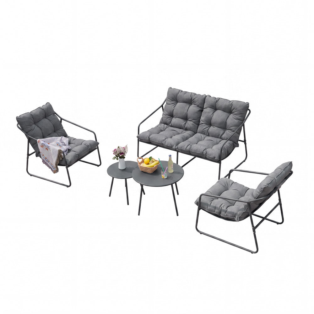 Tuinmeubelset Kivanta 5-delig [en.casa]