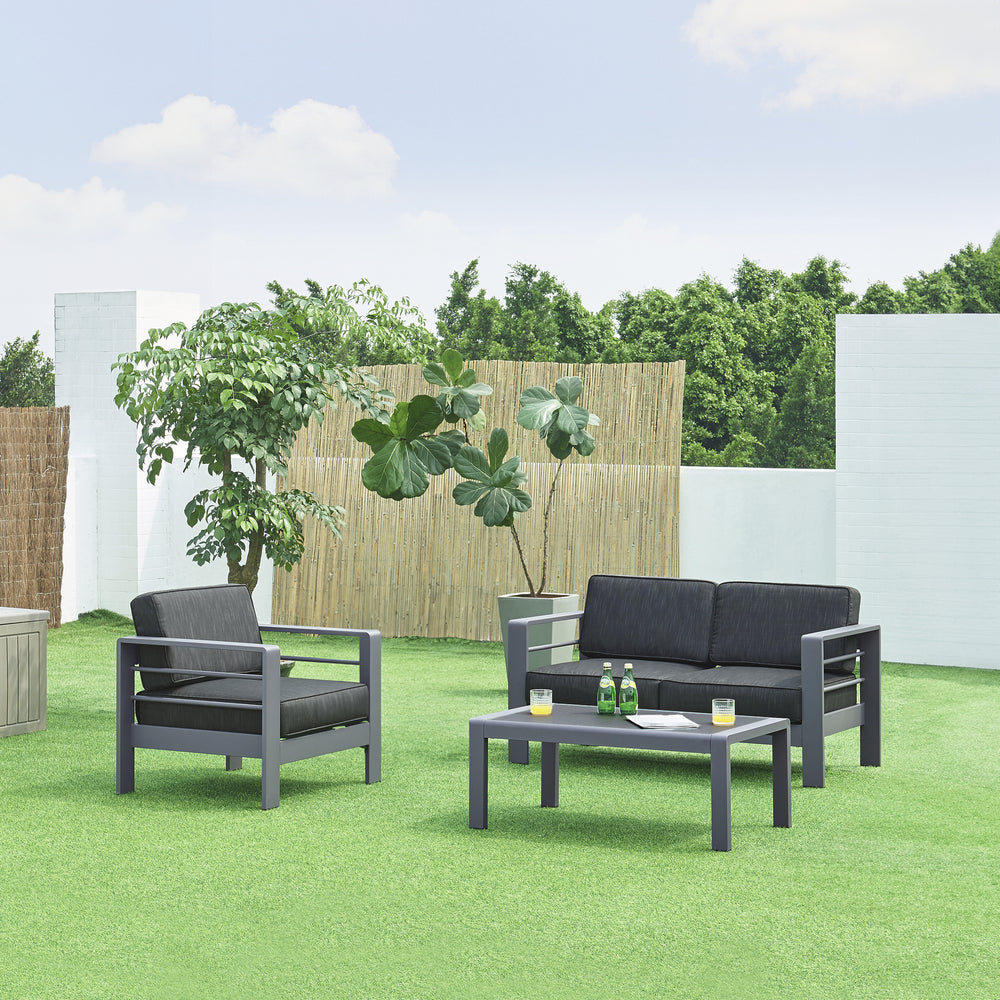 Tuinset Avise 3-delig antraciet en donkergrijs casa.pro