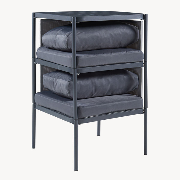 Ensemble de meubles de jardin 3 pièces Accettura gris casa.pro