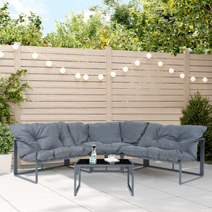 Loungeset Karg tuinset met kussens casa.pro