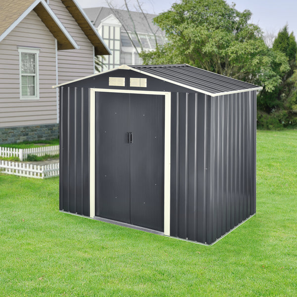 [en.casa] Tuinhuis tuinschuur met schuifdeur - 4 varianten