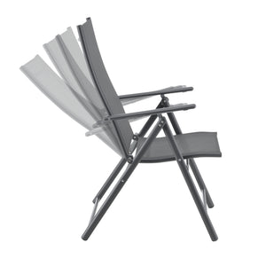 Tuinstoel Kalamata set van 2 opvouwbaar 105x57x68 cm [en.casa]