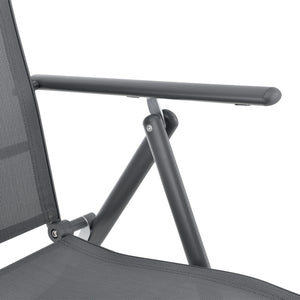 Tuinstoel Kalamata set van 2 opvouwbaar 105x57x68 cm [en.casa]