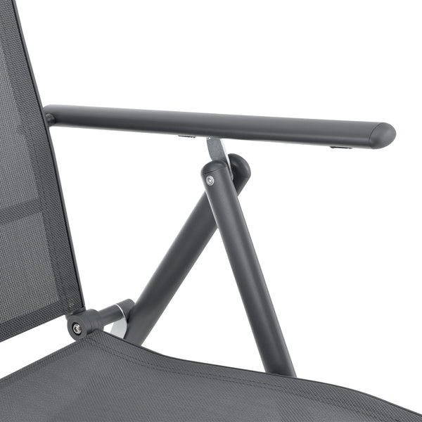 Tuinstoel Kalamata set van 2 opvouwbaar 105x57x68 cm [en.casa]