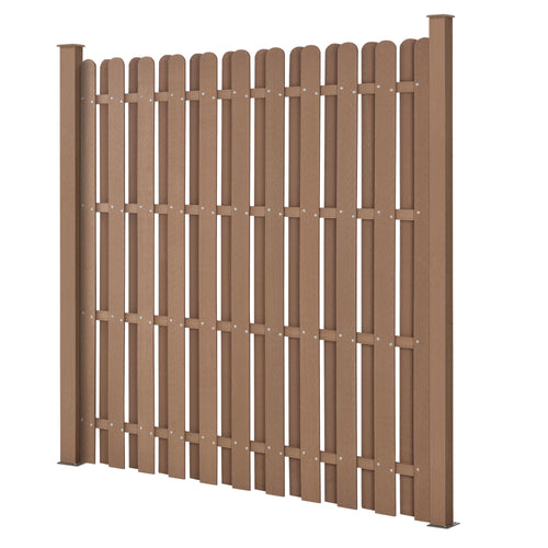 WPC tuinomheining 185x193 cm [neu.holz] - premiumXL