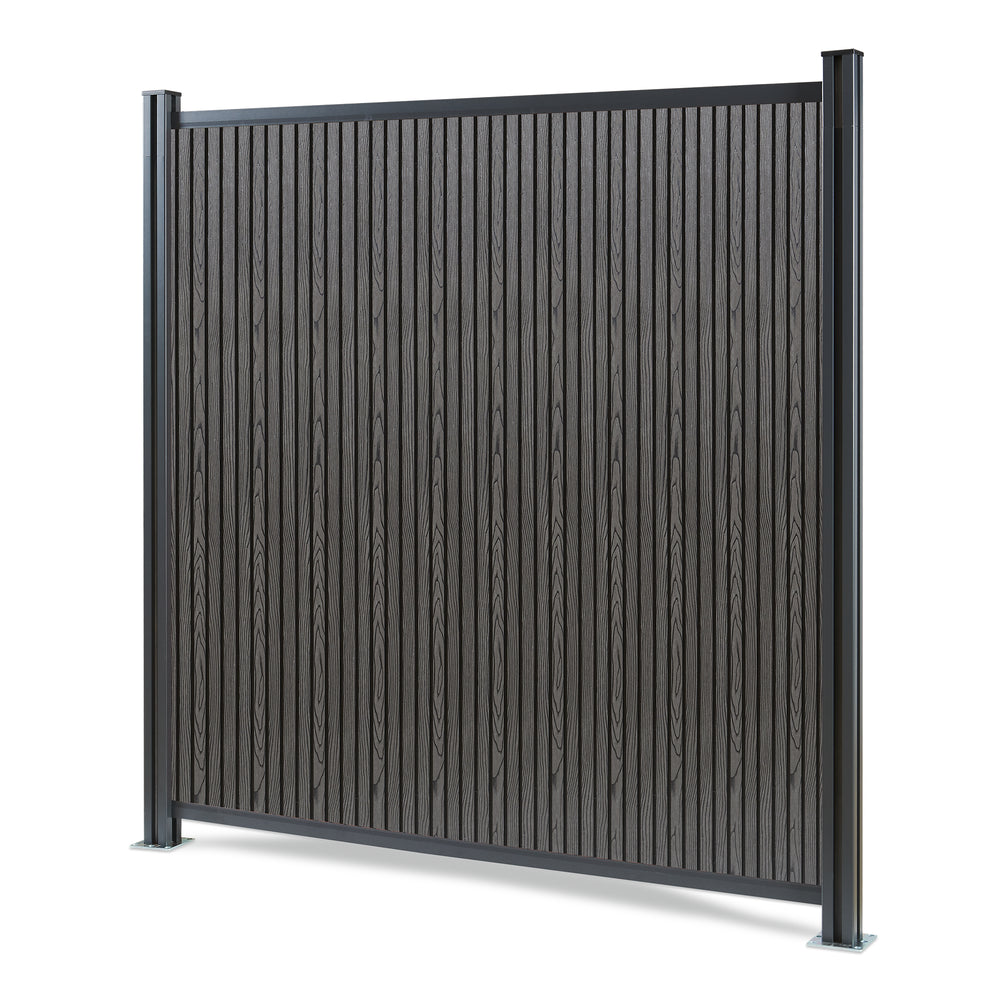 NEU.HOLZ WPC schutting Grassano - uitbreidingsset