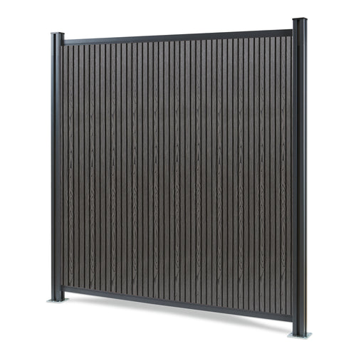 NEU.HOLZ WPC schutting Grassano - uitbreidingsset