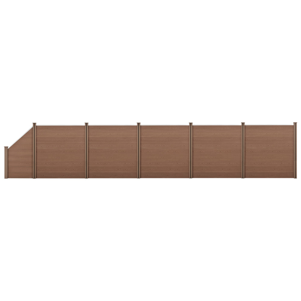 WPC tuinhek met schuin element [neu.holz] - premiumXL