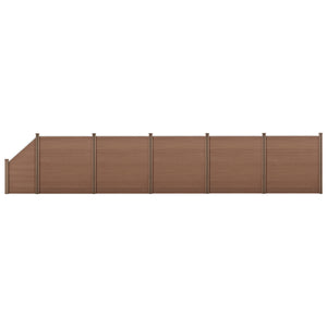 Clôture de jardin WPC avec élément incliné [neu.holz] - premiumXL