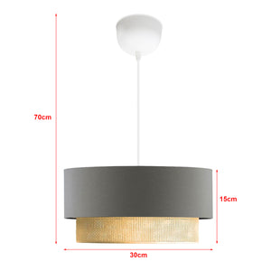 Suspension Loughborough E27 hauteur 70 cm [lux.pro]