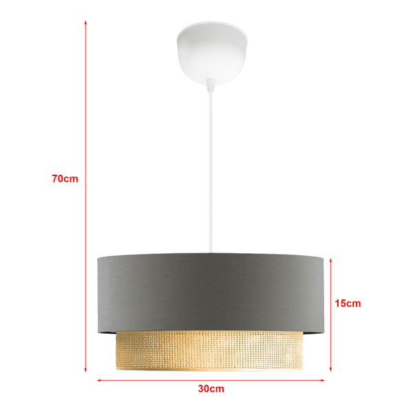 Suspension Loughborough E27 hauteur 70 cm [lux.pro]