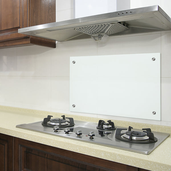 Achterwand spatscherm glas keuken 6 mm - verschillende maten en kleuren