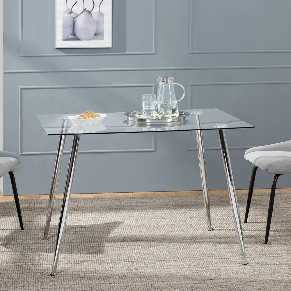 Table en verre Hyrynsalmi en différentes couleurs [en.casa] - premiumXL