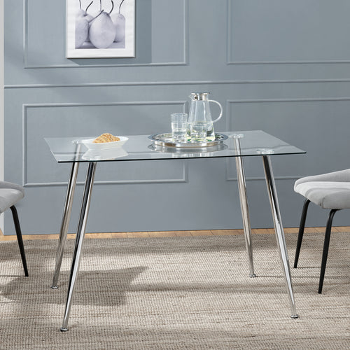 Table en verre Hyrynsalmi en différentes couleurs [en.casa] - premiumXL