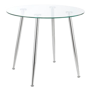 [en.casa] Glazen tafel Humppila rond - 4 varianten