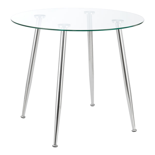 [en.casa] Glazen tafel Humppila rond - 4 varianten