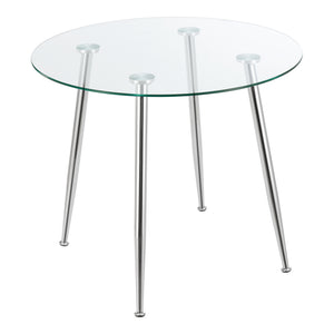 [en.casa] Glazen tafel Humppila rond - 4 varianten