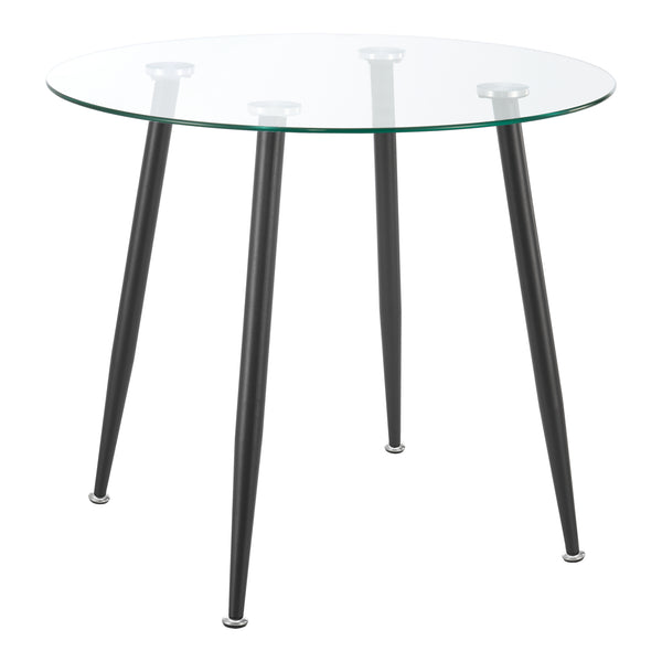 [en.casa] Glazen tafel Humppila rond - 4 varianten