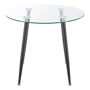 [en.casa] Glazen tafel Humppila rond - 4 varianten