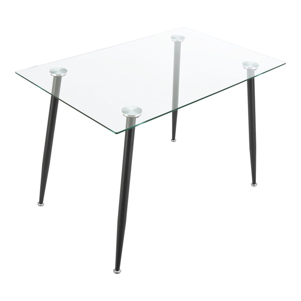 [en.casa] Glazen tafel Hyrynsalmi 75x110x70 cm - 2 varianten