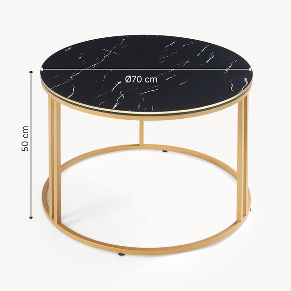 Table basse Aulum ronde 50 x 70 cm [en.casa]