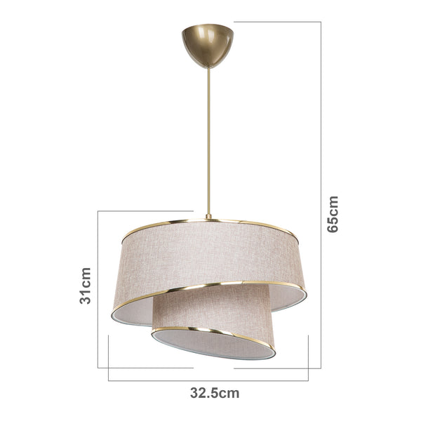 Suspension Wigan E27 hauteur 65 cm lux.pro