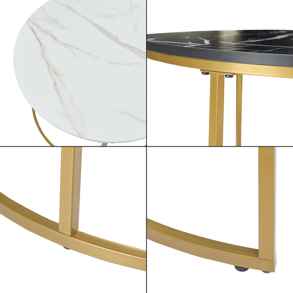 Salontafel Christchurch rond [en.casa]
