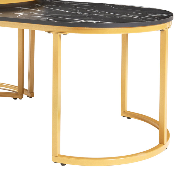 Salontafelset Oppeerg 2-delig bijzettafelset [en.casa]