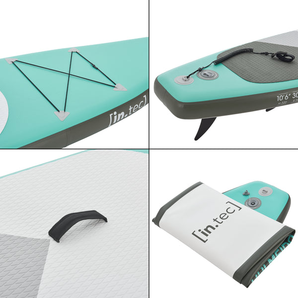 Stand Up Paddle Gonflable Palmeira 320 x 76 x 15 cm plusieurs couleurs [in.tec]