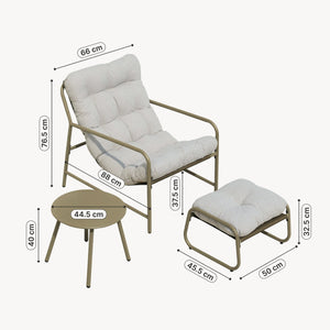 Salon de jardin 3 pièces Trerdfjoa [en.casa]