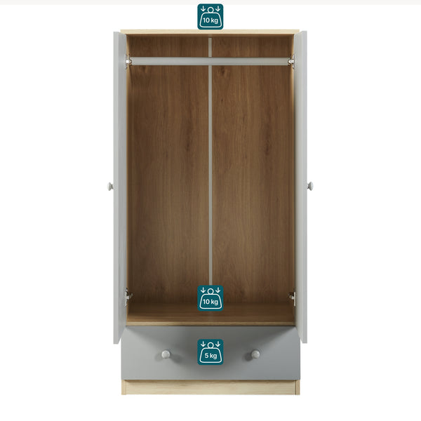 Armoire enfant Beldinupp 123 x 60 x 40 cm [en.casa]