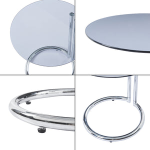 Table d'appoint Ylivieska verre trempé 46 x 45 cm [en.casa]
