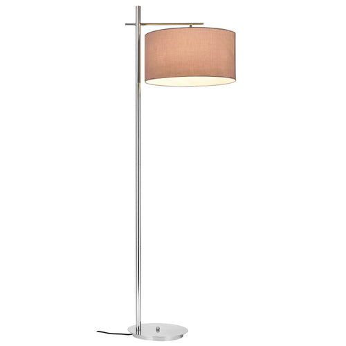 Vloerlamp staande lamp 155 cm Buenos Aires grijs en chroom