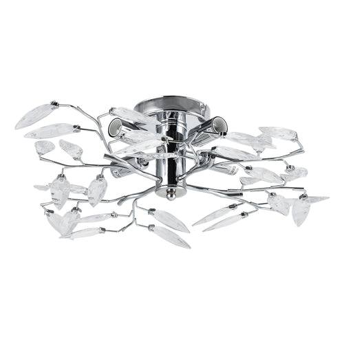Deckenleuchte Kira 4x E14 Ø 47,5 x 15 cm Chromfarben/Silberfarben lux.pro - premiumXL