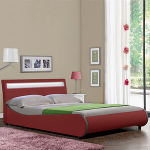 LED Polsterbed Valencia in versch. kleuren en maten [Corium] - premiumXL