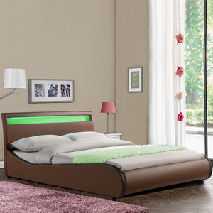 LED Polsterbed Valencia in versch. kleuren en maten [Corium] - premiumXL