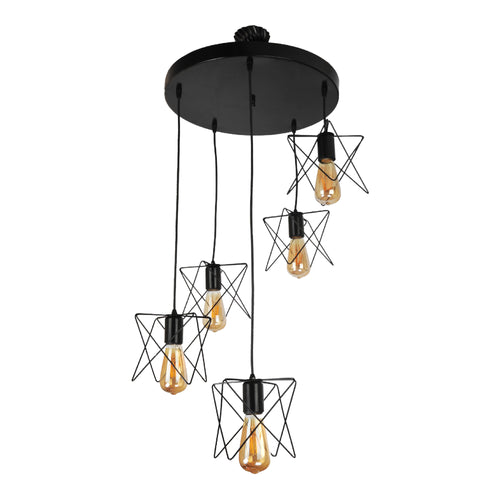 Suspension Manningtree E27 noir [lux.pro]