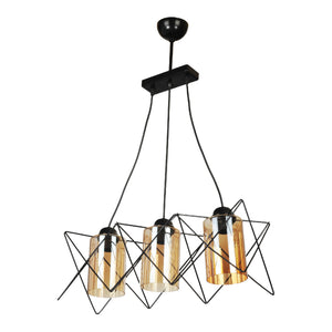 lux.pro Hanglamp Morley E27 zwart - 2 varianten