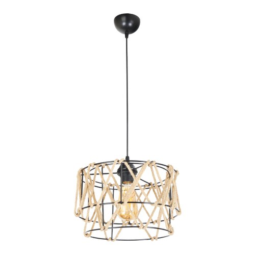 Suspension Maryport 65 x 25 x 25 cm E27 noir [lux.pro]