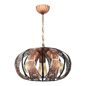 Suspension Harpenden 52 x 38 x 38 cm 3 x E27 cuivre [lux.pro]