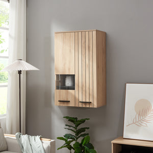 Hängeschrank Noppen 98x60x38 cm eikenlook [en.casa] - premiumXL