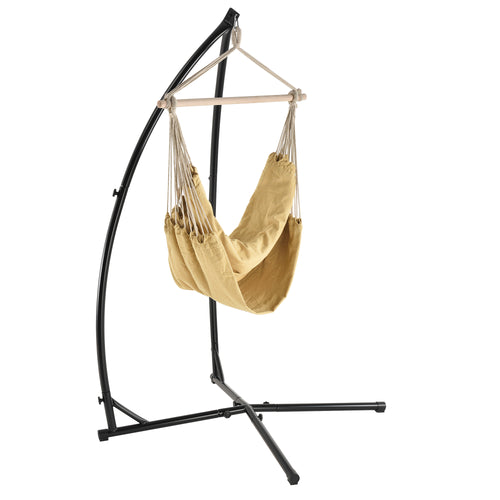 Fauteuil suspendu XXL Chieti 205x110cm avec support casa.pro - premiumXL