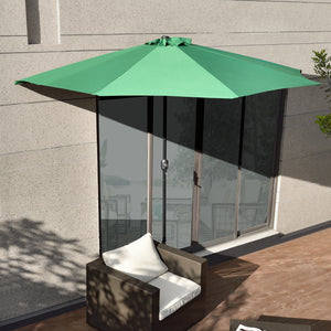 demi-parasol Eger 300 cm x 150 cm x 230 cm casa.pro