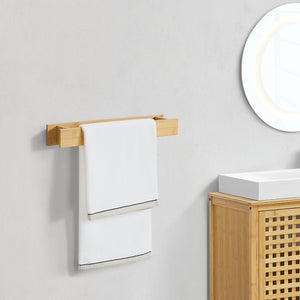 Porte-serviettes Timrå mural à coller bambou [en.casa]