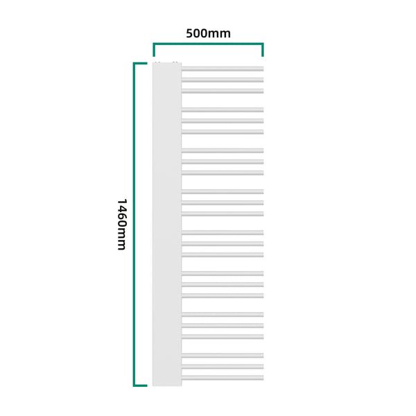 Handdoekradiator Kviteseid met kranenset 80 mm [neu.haus]
