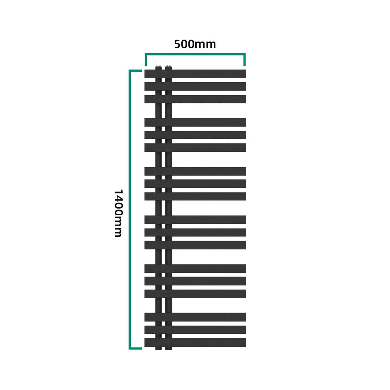 Croquis coté Radiateur sèche-serviettes Slidre acier [neu.haus]