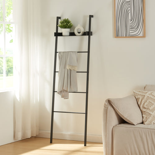 Kledingrek Øksnes ladderplank 160x50x27,5 cm [en.casa]