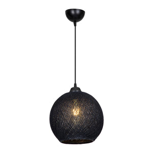 Suspension Lisburn corde de jute hauteur 65 cm E27 [lux.pro]
