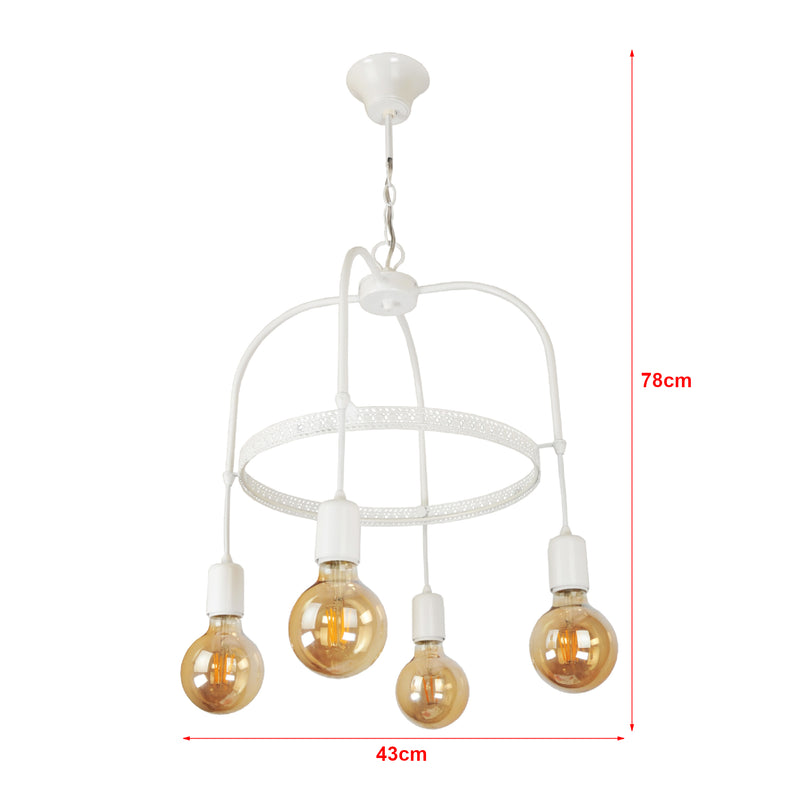 Croquis coté Suspension Llandudno E27 [lux.pro]