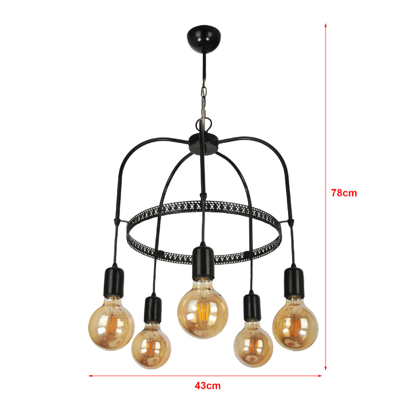 Maatschets lux.pro Hanglamp Llandudno E27 - 5 varianten